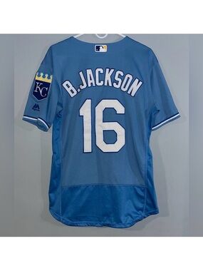 Kansas City Royals Bo Jackson MLB Throwback Majestic Authentic Baseball Jersey
